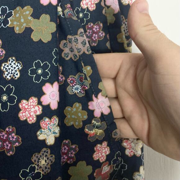 NWOT DESCENDENT OF THIEVES Pants Men 36 Floral BoxerFit Navy Pink”Don’t Tell Mom - Picture 5 of 11